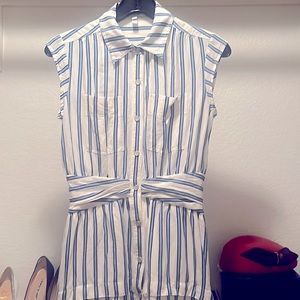 Derek Lam blue striped dress